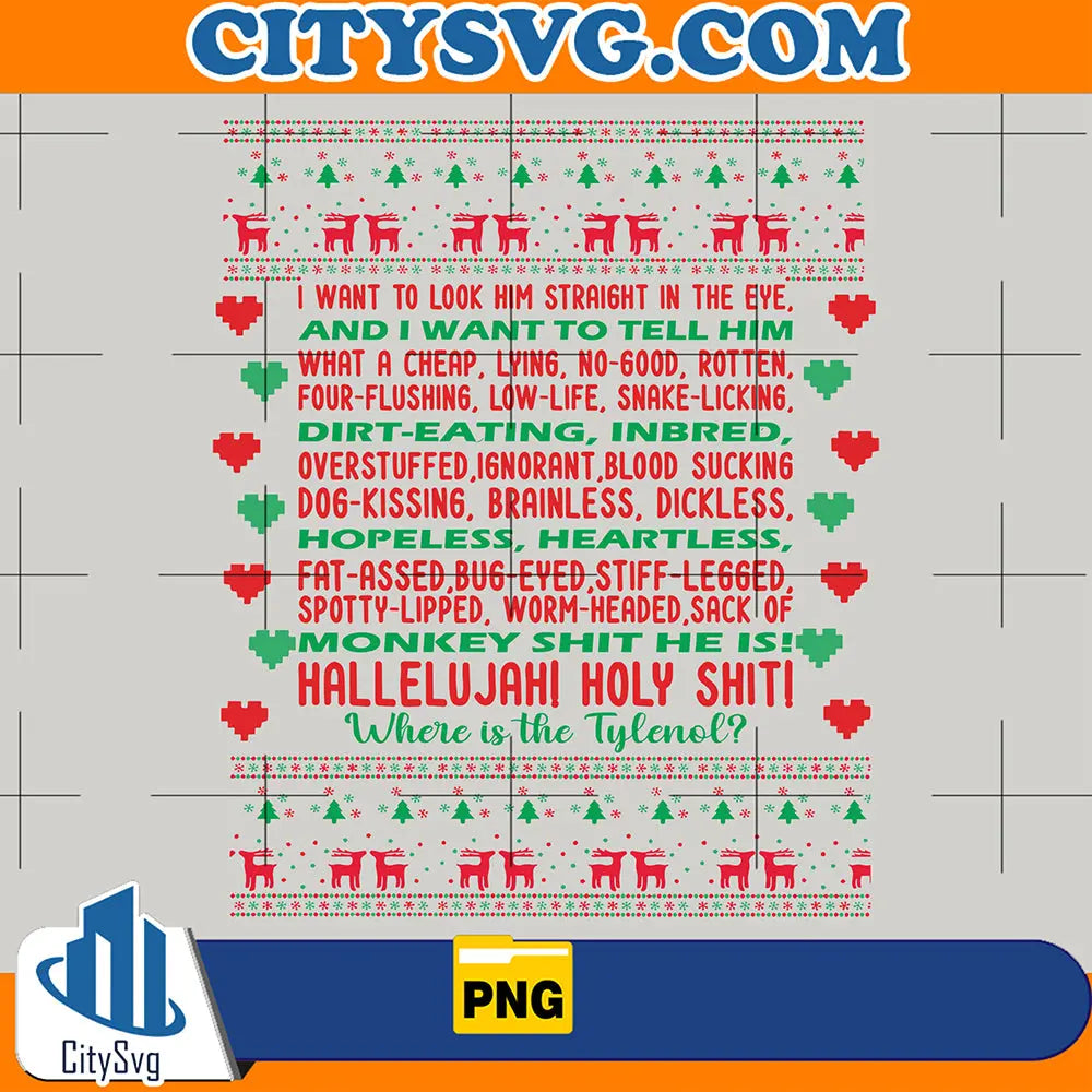 HallelujahHolyShitWhereIsTheTylenolChristmasPng