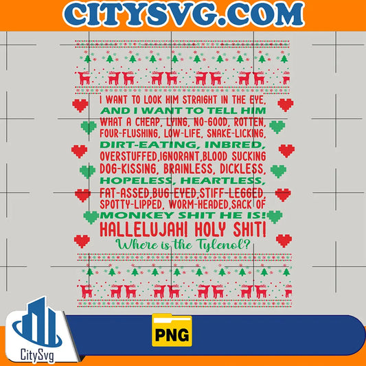 HallelujahHolyShitWhereIsTheTylenolChristmasPng