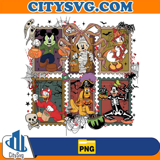 Halloween-Cartoon-Mouse-And-Friends-Character-Png