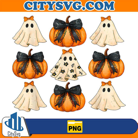 Halloween-Coquette-Bow-Pumpkin-Ghost-Spooky-Boo-Women-Girl-Png