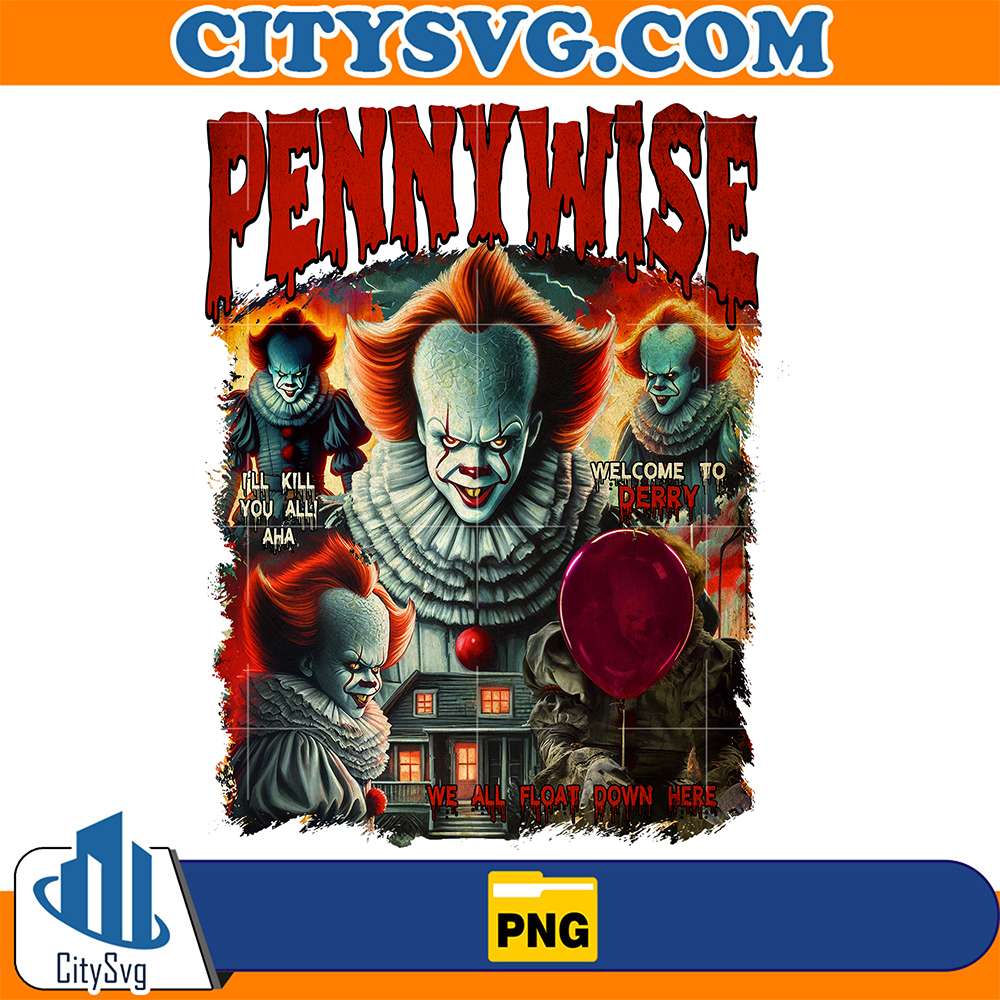 Halloween-Horror-Pennywise-Characters-Png