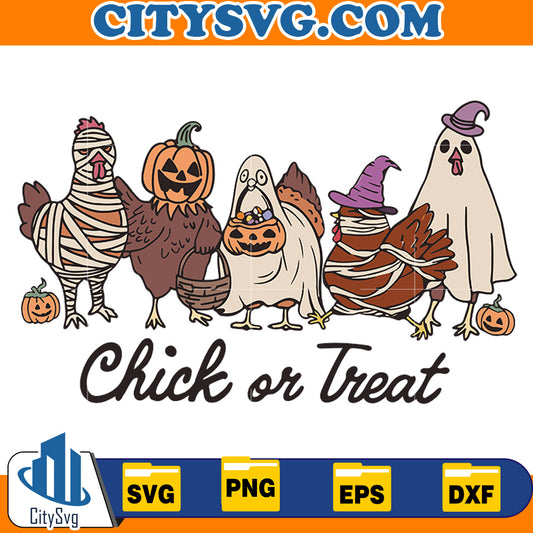 Halloween Chick or Treat Svg