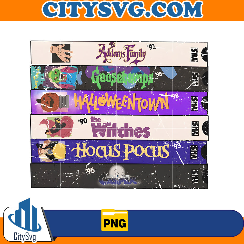 Halloween Movies VHS Png