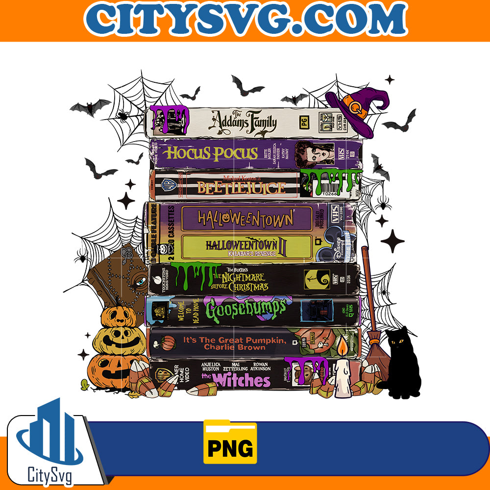 Halloween Movies VHS Png