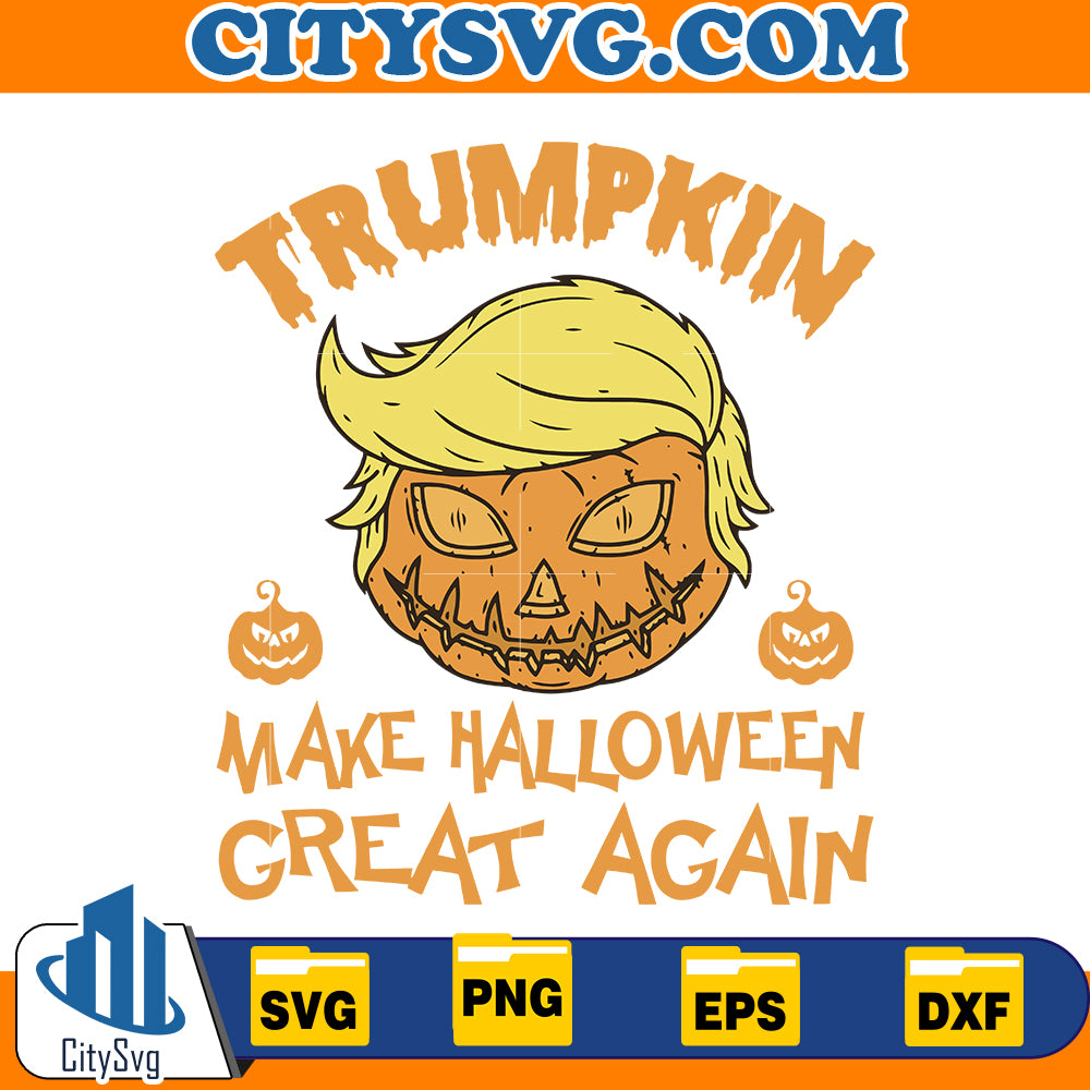 Halloween Trump Make Halloween Great Again Svg