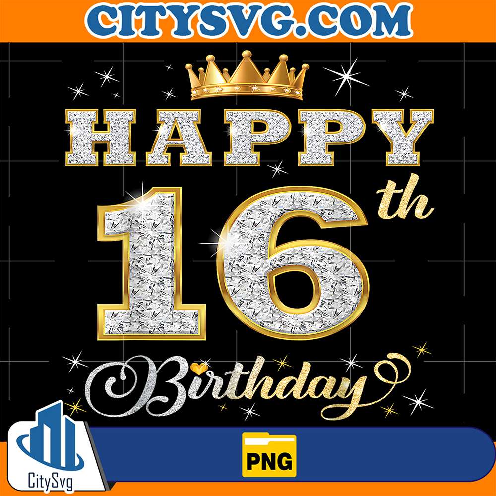 Happy-16th-Birthday-16-Years-Old-Boys-Girls-Birthday-Party-Png