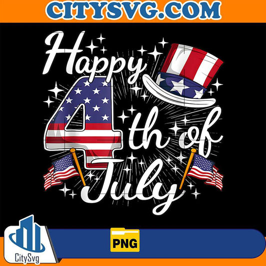 Happy-4th-Of-July-Patriotic-American-Flag-USA-Png-1