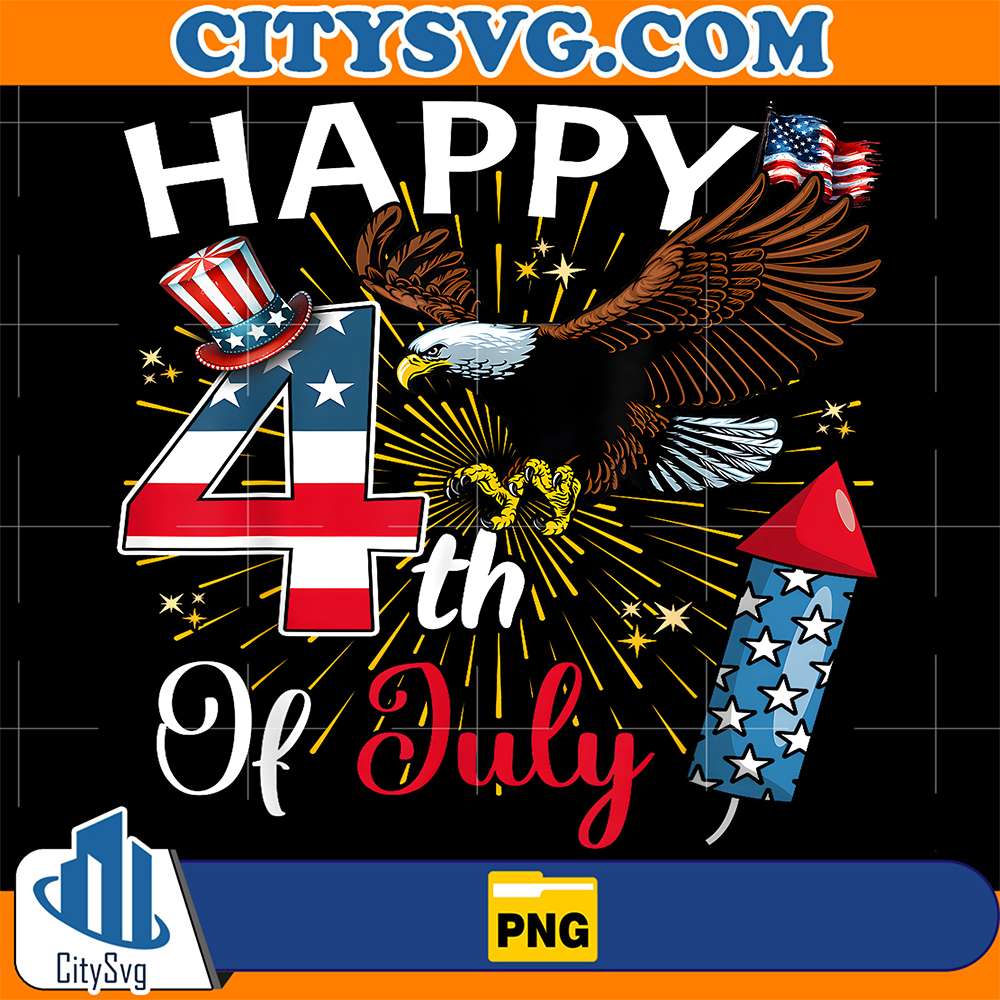 Happy-4th-Of-July-Patriotic-American-Flag-USA-Png