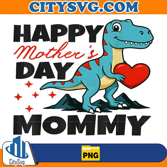 Happy-Mother-s-Day-Mommy-Dino-Son-For-Mom-T-Rex-Png-1