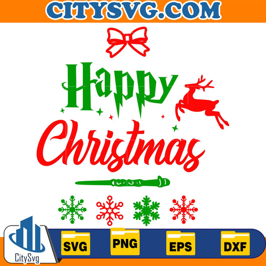 HappyChristmasHarryPotterSvg