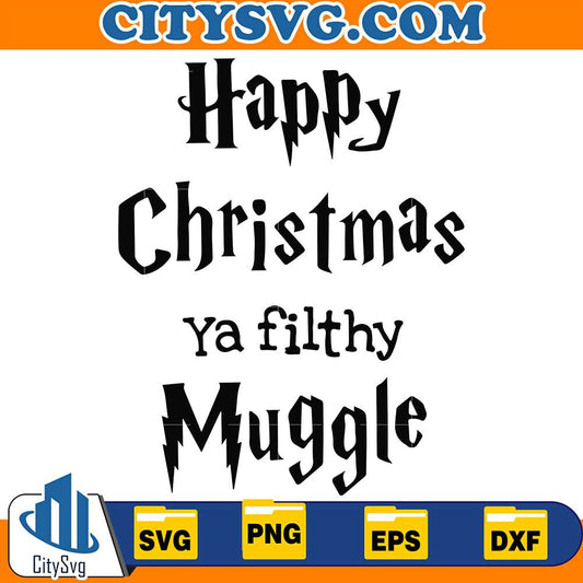 HappyChristmasYaFilthyMuggleSvg