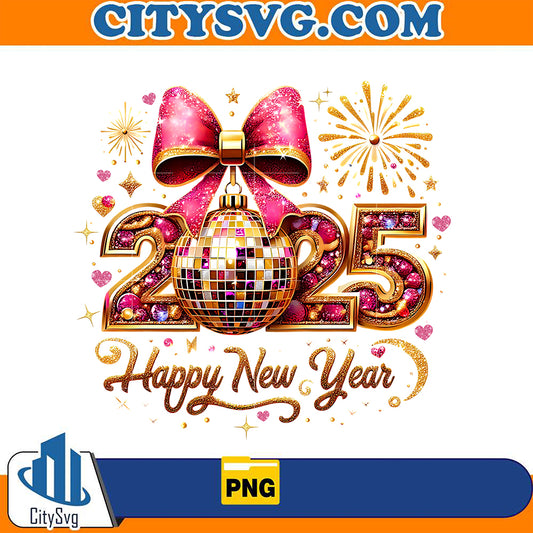 HappyNewYear2025DiscoBallPng_1