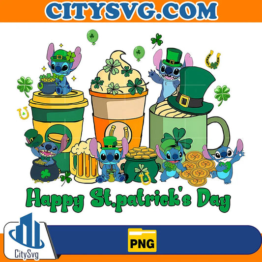 HappyStPatrickDayStitchCoffeePng
