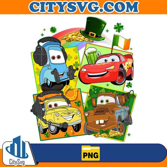 HappyStPatricksDayDisneyPixarCarPng