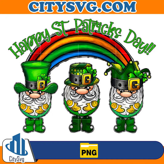 HappyStPatricksDayGnomesSublimationPng
