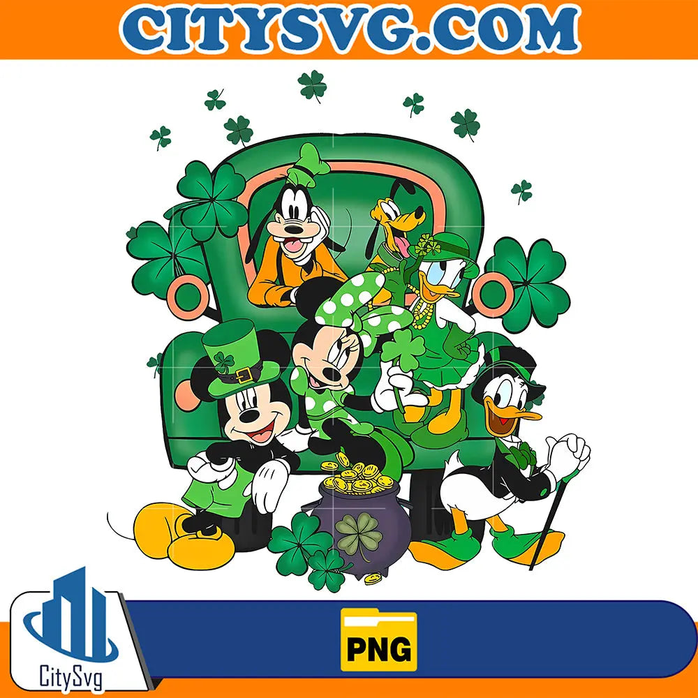 HappyStPatricksDayMickeyAndFriendsPng