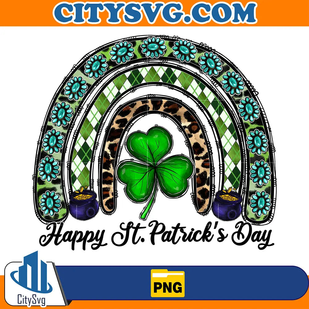 HappyStPatricksDayRainbowPng