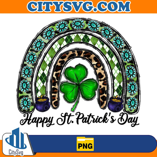 HappyStPatricksDayRainbowPng