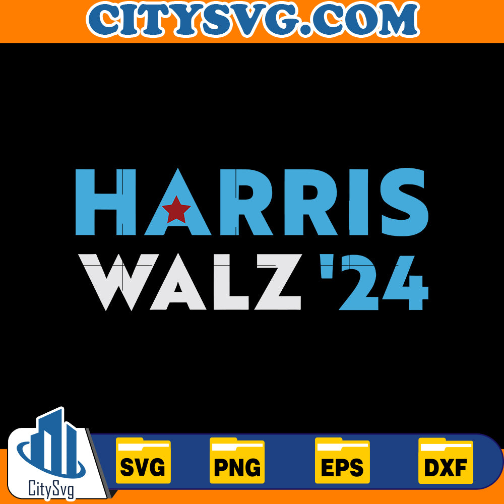 Harris Walz 2024 Svg