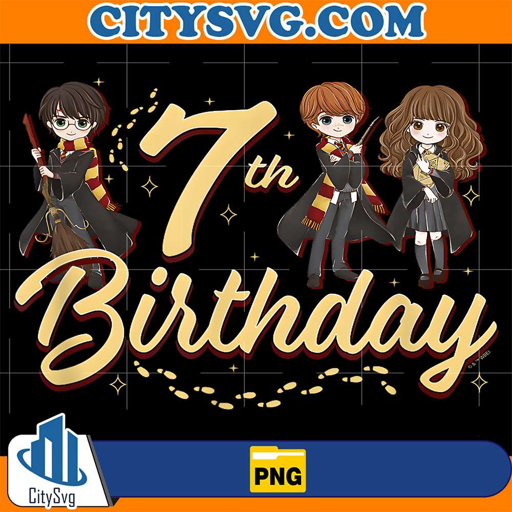 Harry-Potter-7th-Birthday-Harry-Hermione-And-Ron-Chest-Png