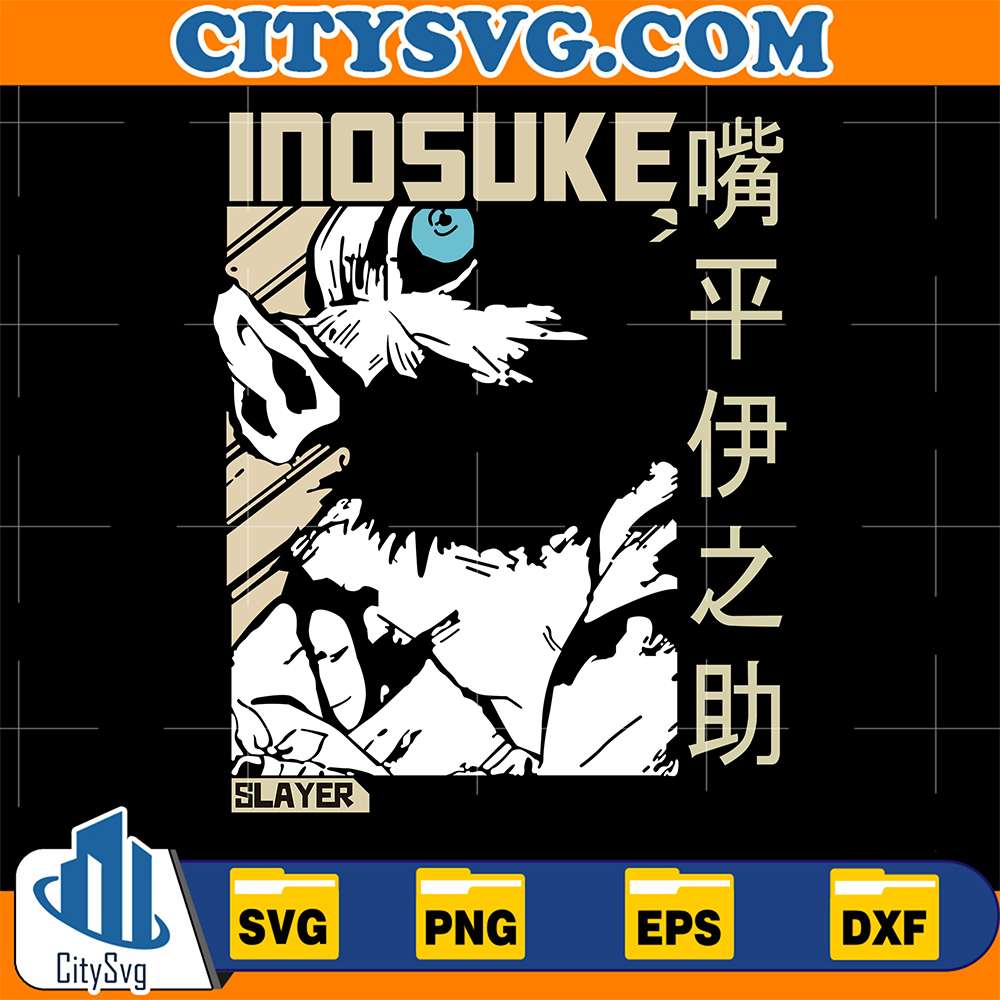 Hashibira Inosuke Demon Slayer Svg CitySvg