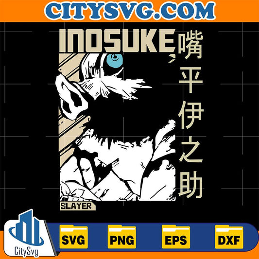 Hashibira Inosuke Demon Slayer Svg CitySvg