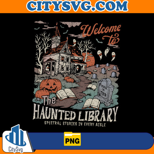 Haunted Library Svg