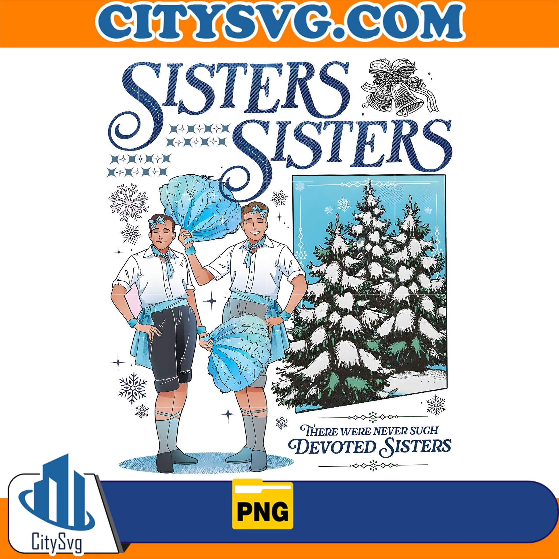 Haynes Sisters White Christmas Movie Boy Version Png CitySvg