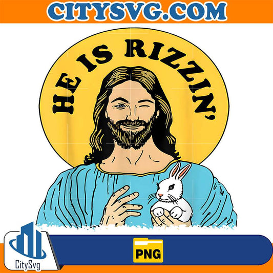 He-Is-Rizzin-Funny-Jesus-Christian-Happy-Easter-Day-Png