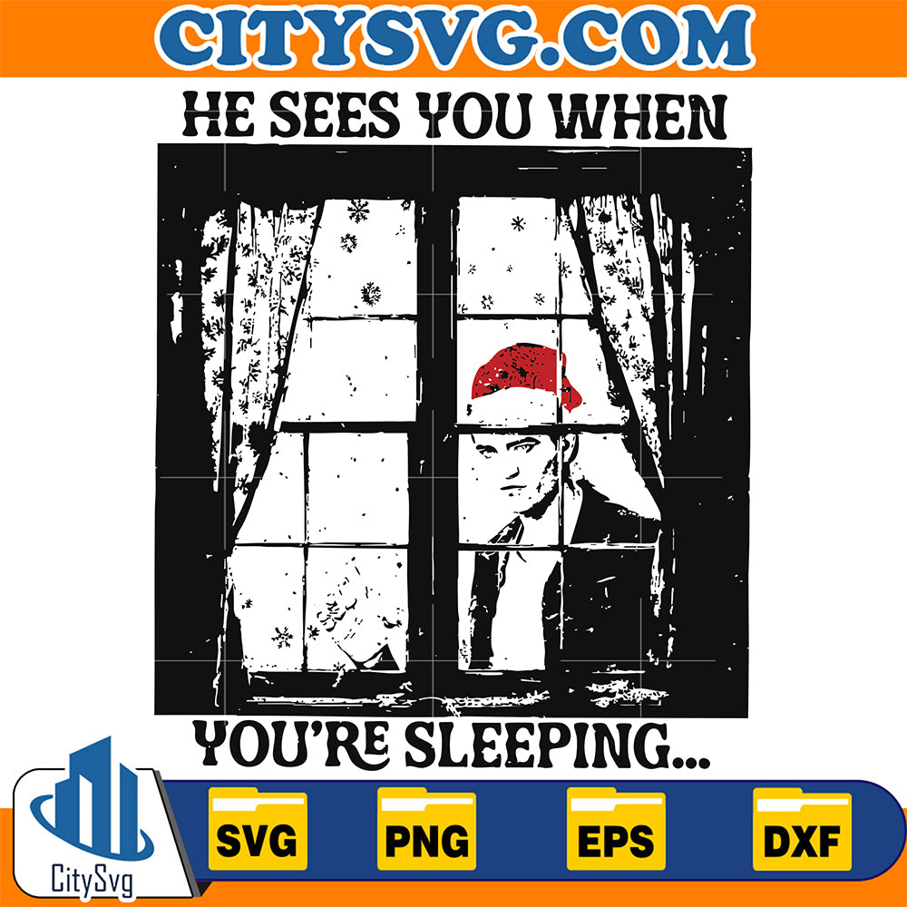 He-Sees-You-When-You-re-Sleeping-Robert-Pattinson-Christmas-Svg