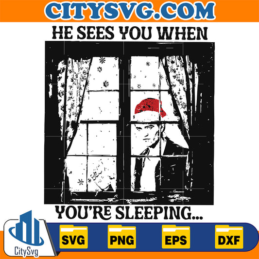 He-Sees-You-When-You-re-Sleeping-Robert-Pattinson-Christmas-Svg