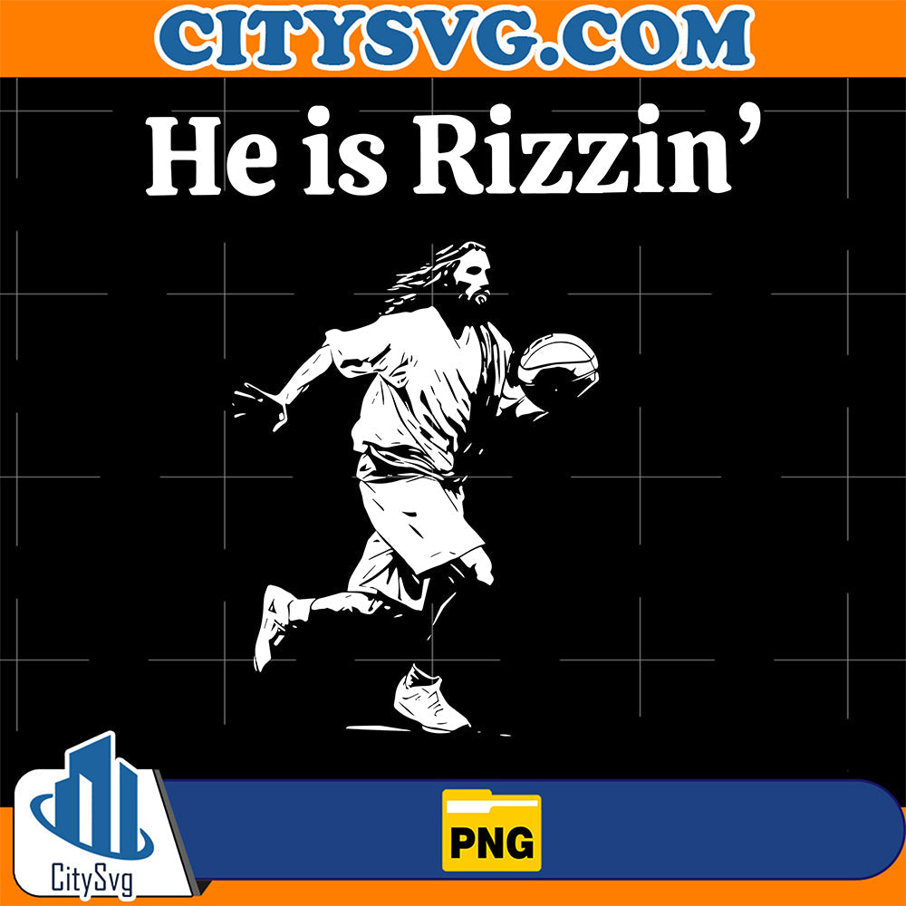 He-is-Risen-Funny-Easter-Png-Jesus-Playing-Basketball-Png