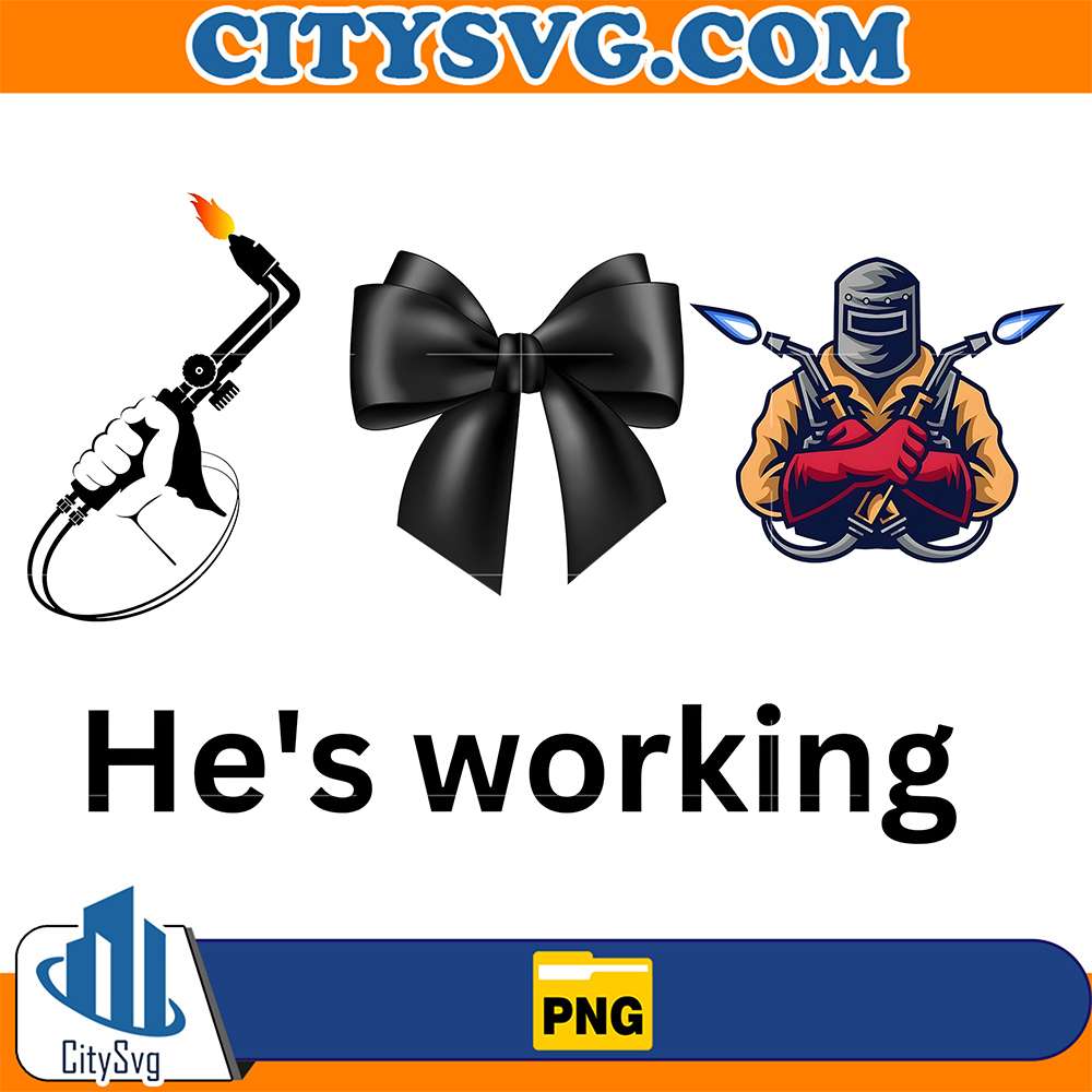 He-s-Working-Png