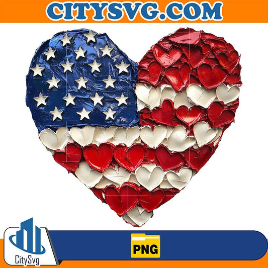 Heart-America-4th-Of-July-Png