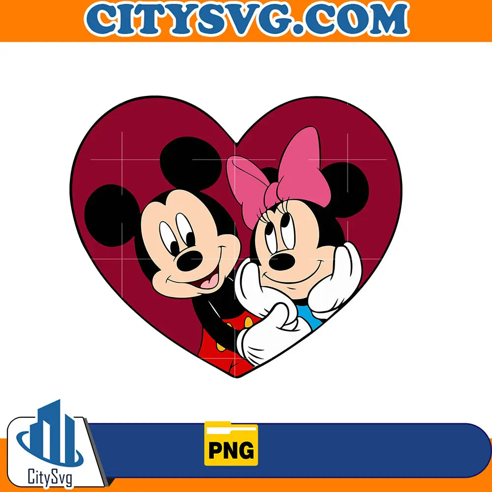 HeartMickeyAndMinnieValentinePng_2