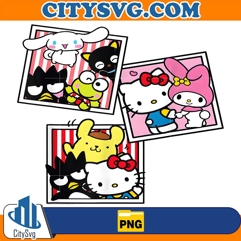 Hello-Kitty-And-Friends-Photo-Booth-Fun-Short-Png