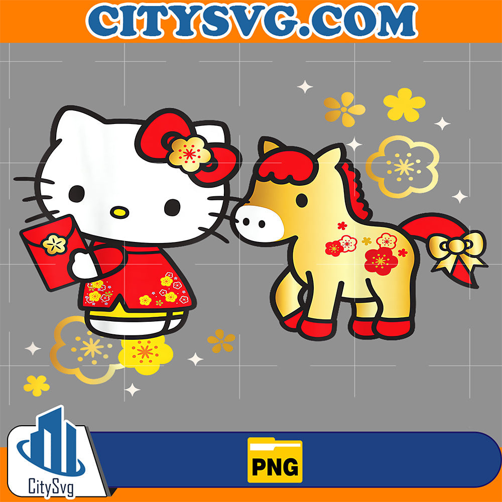Hello-Kitty-Lunar-New-Year-2026-Year-Of-The-Red-Horse-Png