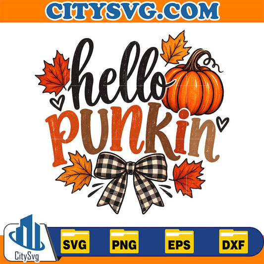 Hello Punkin Svg CitySvg