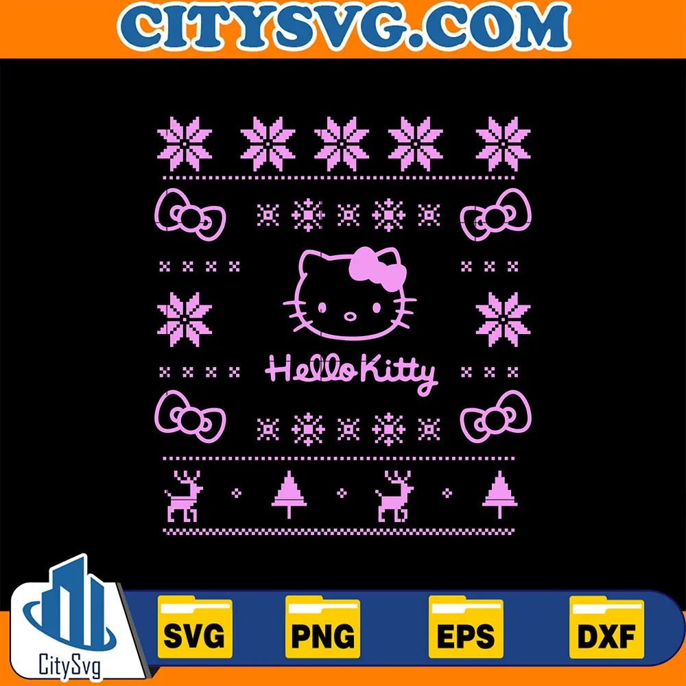 HelloKittyUglyChristmasSvg_2