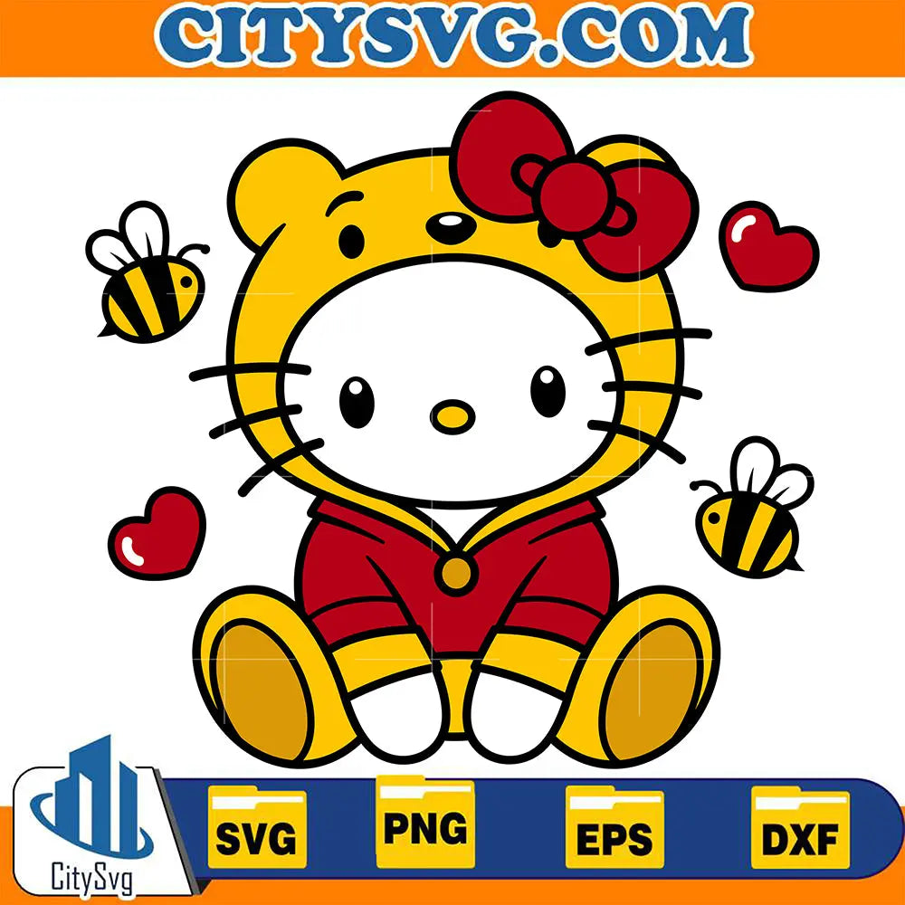 HelloKittyWinniethePoohSvg