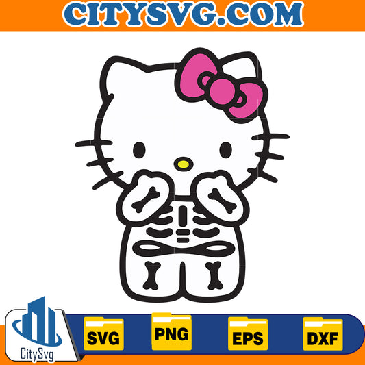 Hello Kitty Halloween Svg