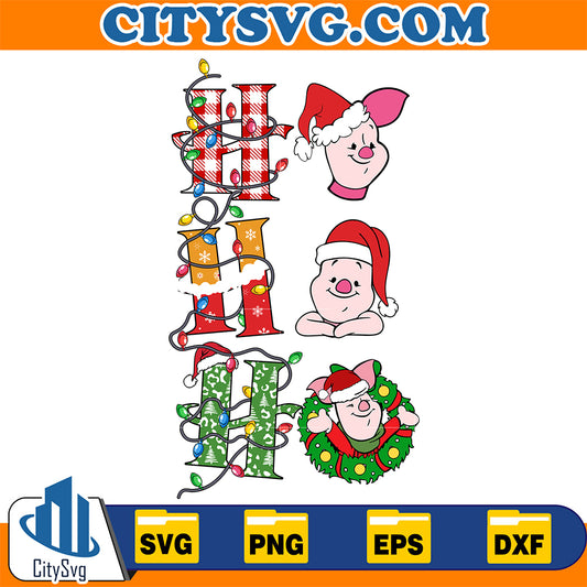 Ho-Ho-Ho-Piglet-Svg
