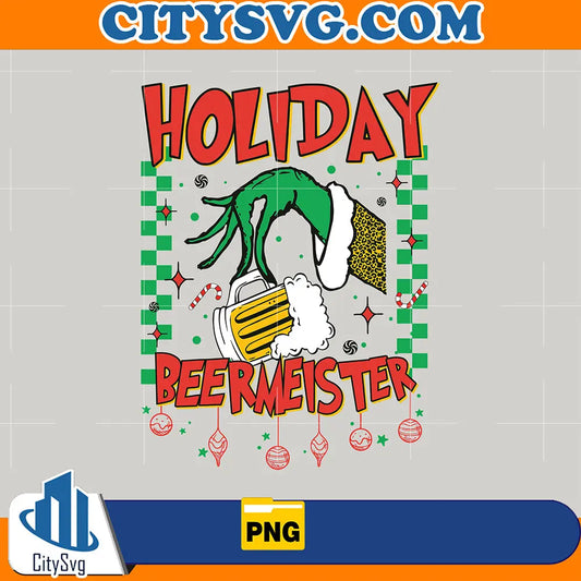 HolidayBeerMeisterGrinchHandPng