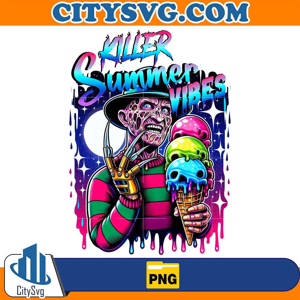 Horror-Freddy-Krueger-Killer-Summer-Vibes-Halloween-Png-1