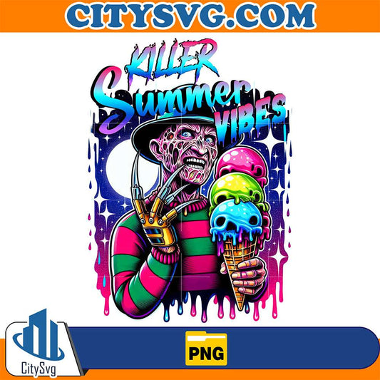 Horror-Freddy-Krueger-Killer-Summer-Vibes-Halloween-Png-1