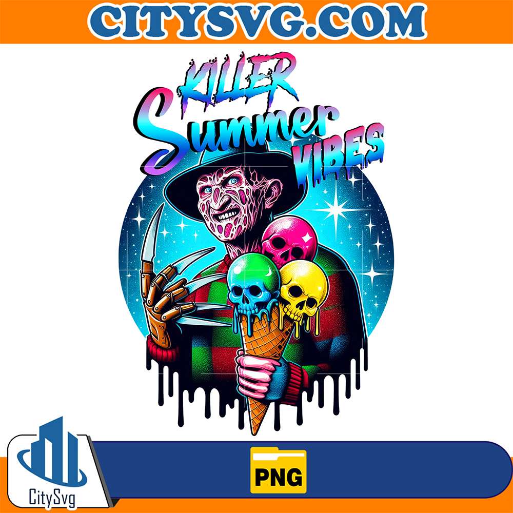 Horror-Freddy-Krueger-Killer-Summer-Vibes-Halloween-Png