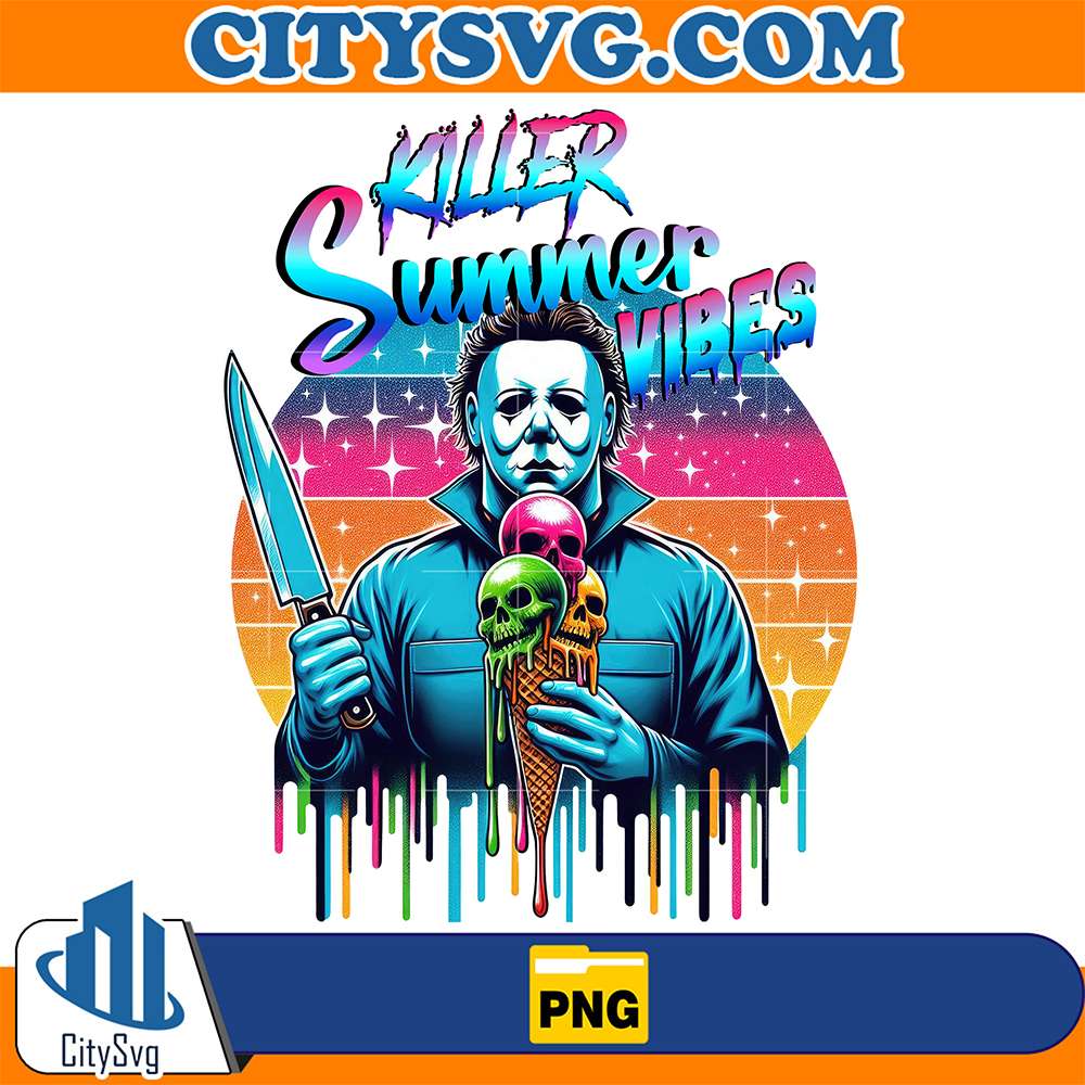 Horror-Michael-Myers-Killer-Summer-Vibes-Halloween-Png-1