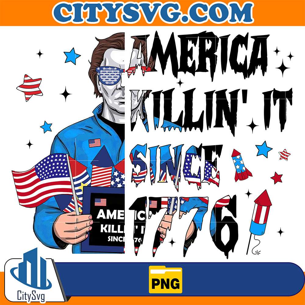 Horror-Michel-Myes-America-Killin-It-Since-1776-Movies-4th-Of-July-Png