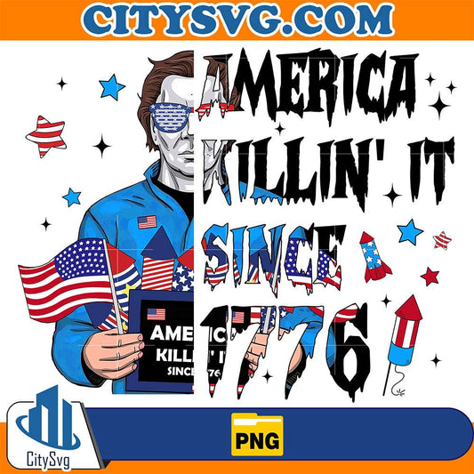 Horror-Michel-Myes-America-Killin-It-Since-1776-Movies-4th-Of-July-Png