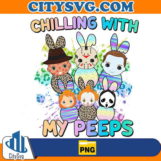 HorrorChibiChillingWithMyPeepsPng